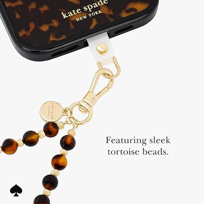 Kate Spade Phone Charm with Anchor Card Universal Wrist Strap - Tortoise