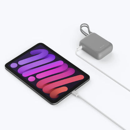 MAZER PowerCharge Nano Duo 10,000mAh PD35W Power Bank with Built-in Dual USB-C Cables CCC Certified