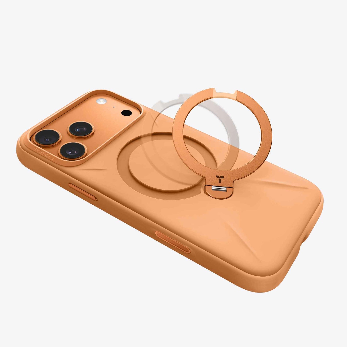 TORRAS Ostand Q3 Silicone Case for iPhone 17 Pro Max / 17 Pro - 360 Pivot Rotation Angle