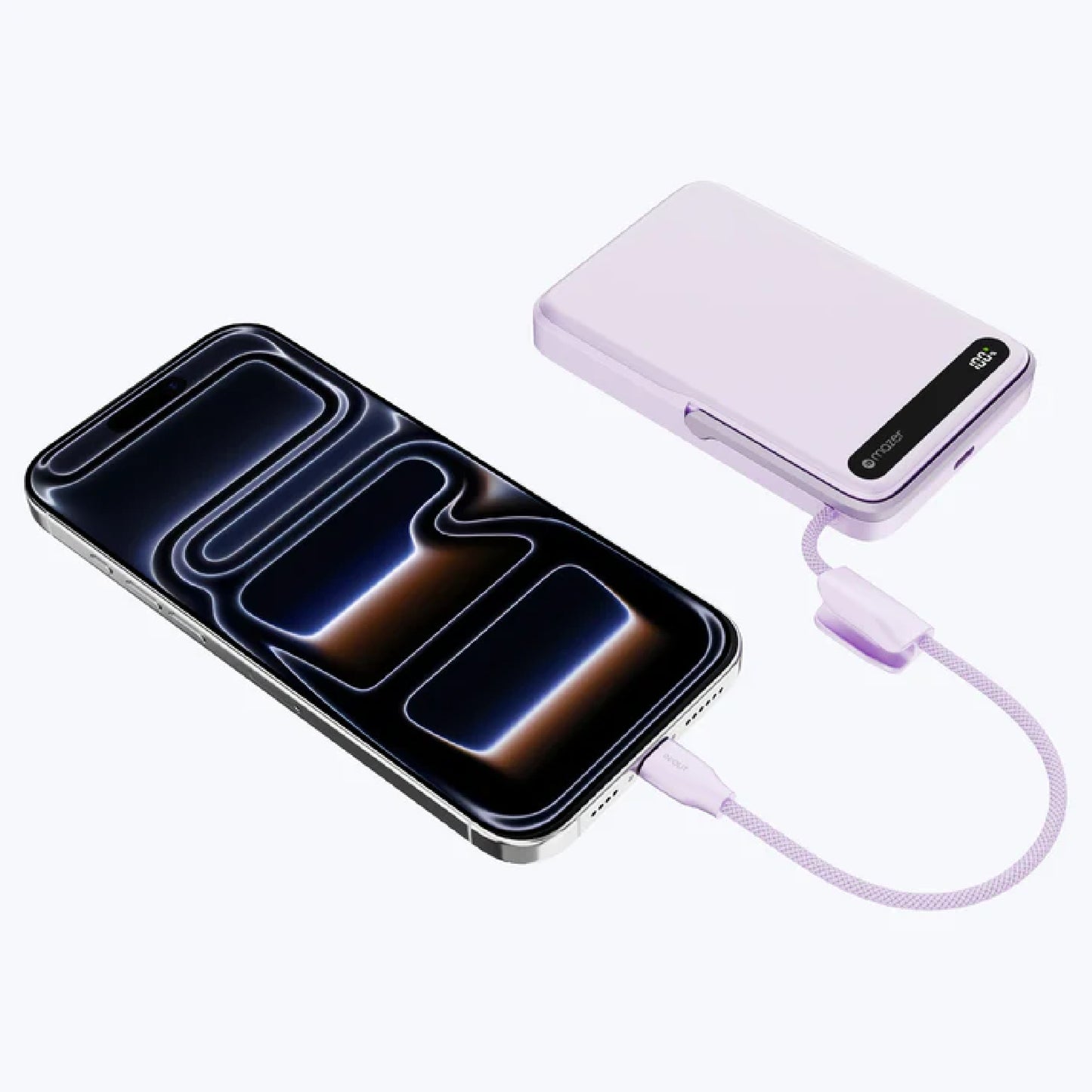 MAZER MagLink19 10,000mAh Magnetic Wireless Powerbank with Built-in USB-C Cable and Kickstand CCC Certified