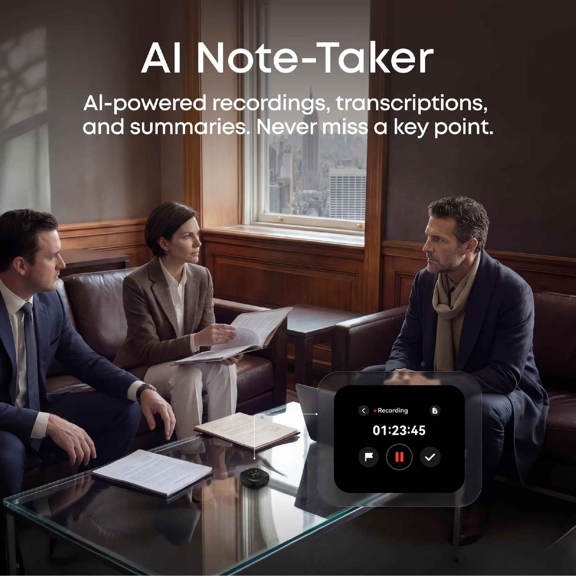 SOUNDCORE Liberty 5 Pro Max By Anker Earbuds with AI Note-Taker Smart Case