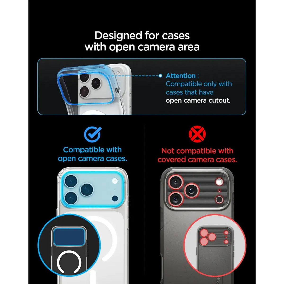 Spigen Lens Protector Optik Pro XL EZ Fit for iPhone 18 Pro Max / 18 Pro with Helper