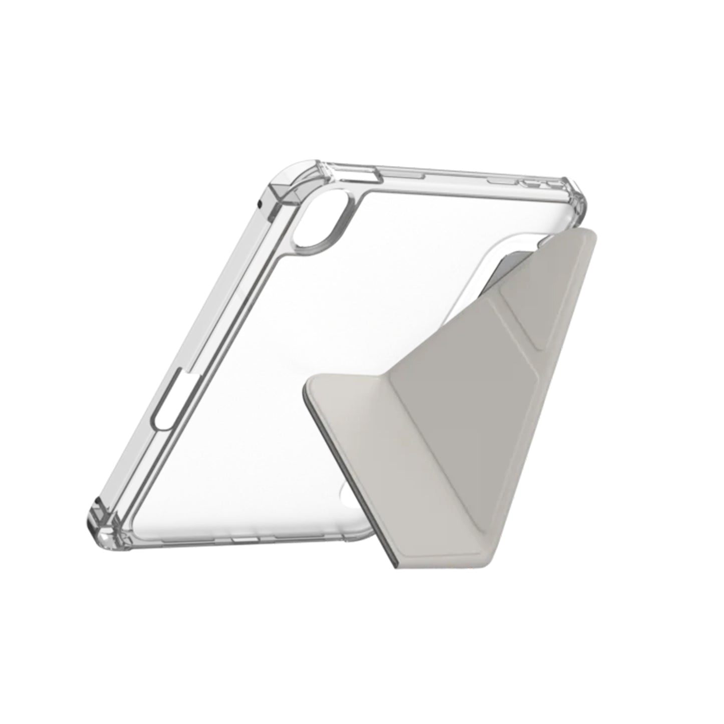 ZAGG Hampton Folio Case for iPad Mini A17 Pro ( 7th Gen ) / Mini Gen 6 - Light Gray