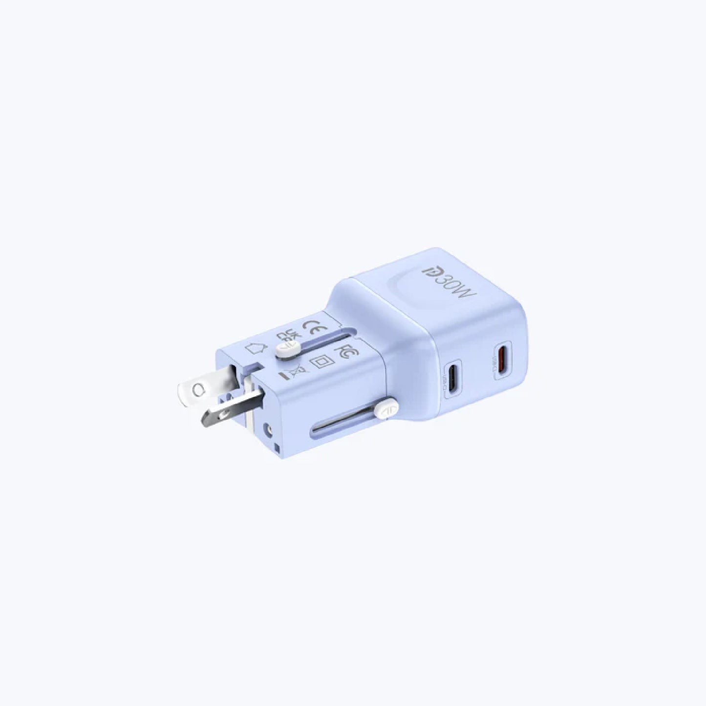 MAZER Infinite Travel Pocket PD 30W Universal Travel Charger 2 USB-C Ports