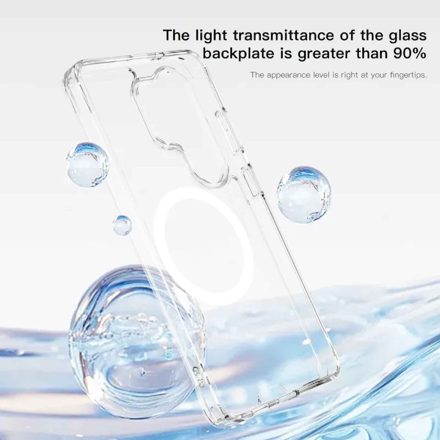 Hoda Crystal Pro Magnet Glass Case for Samsung Galaxy S26 Ultra - Military Standard Protection