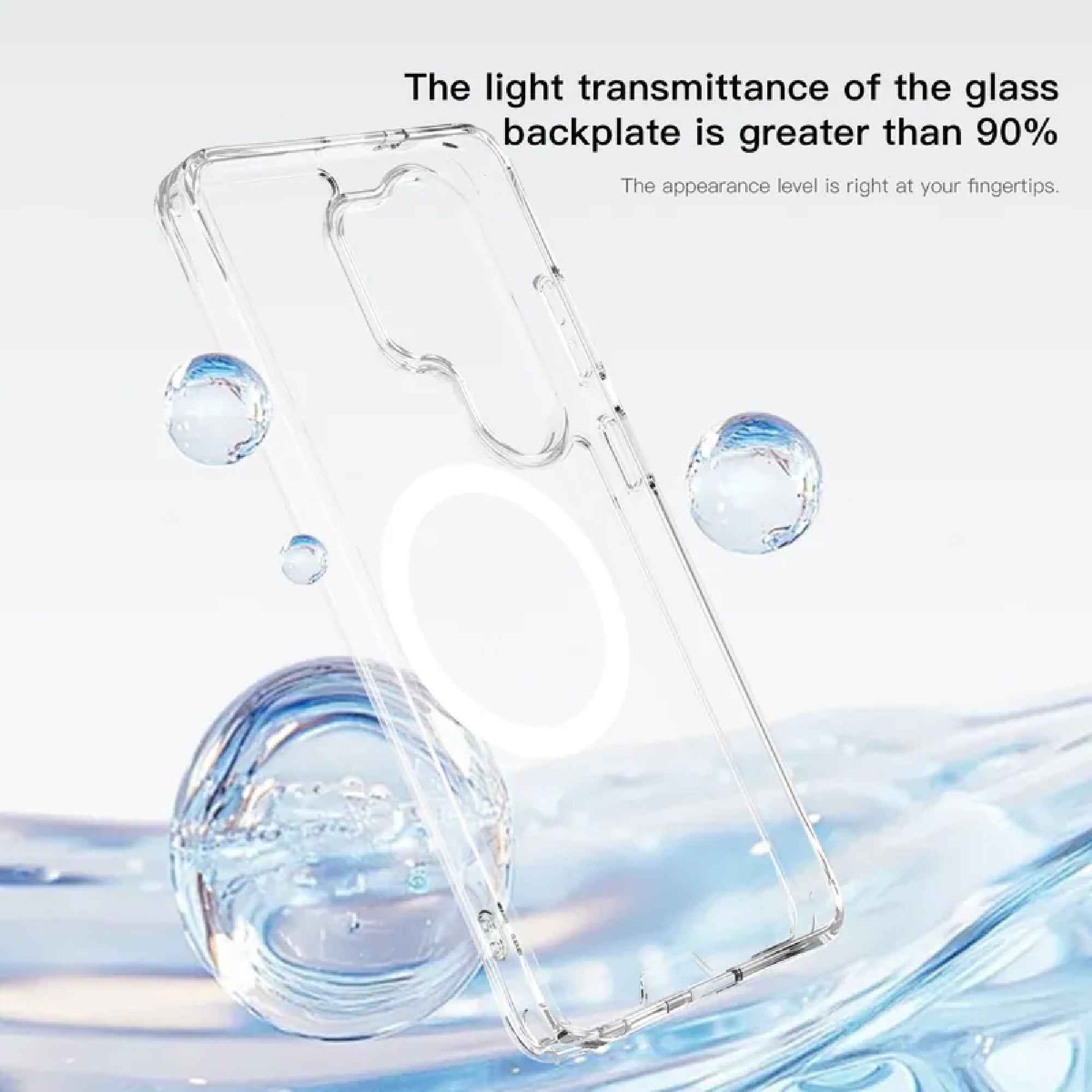 Hoda Crystal Pro Magnet Glass Case for Samsung Galaxy S26 Ultra - Military Standard Protection