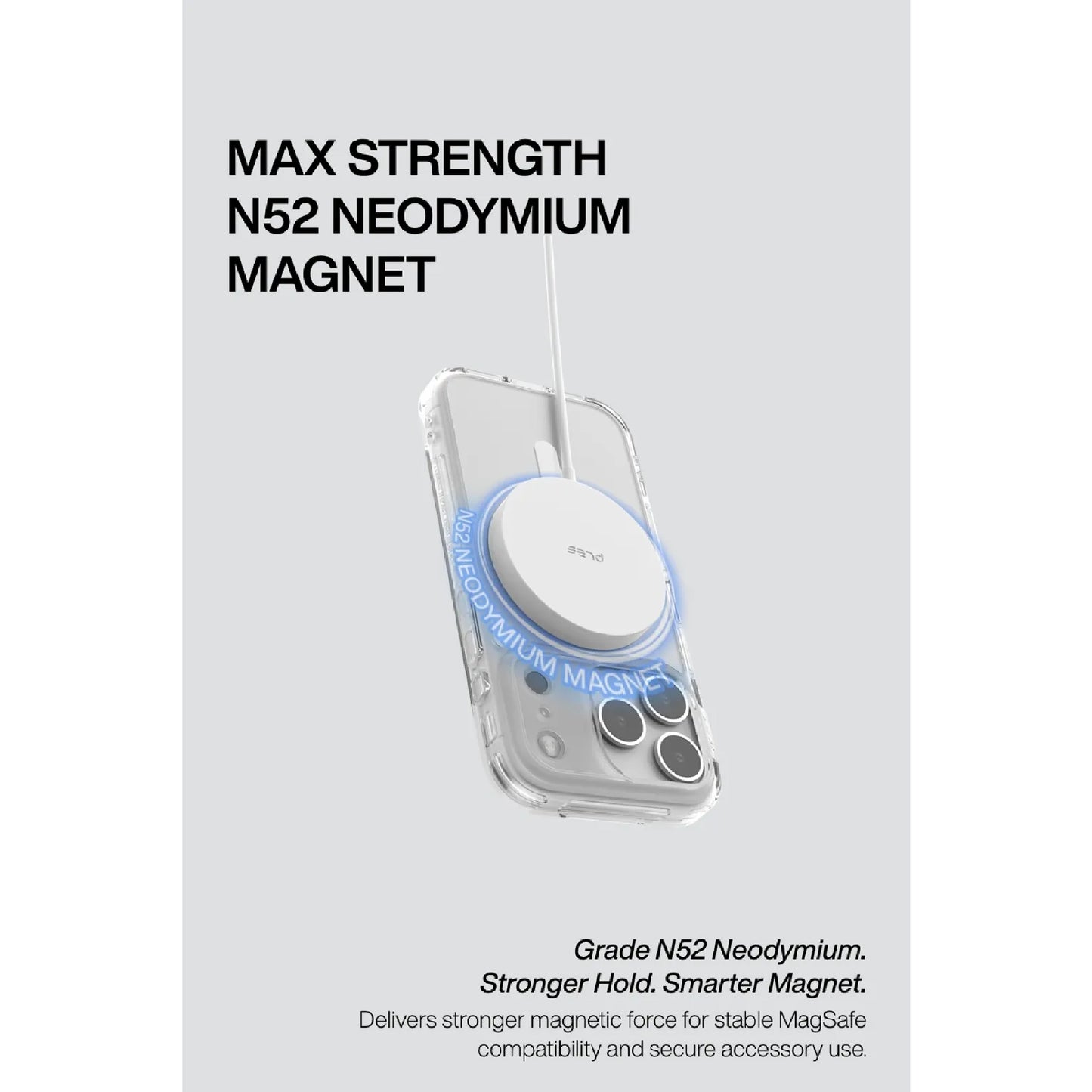ORI [ 17 Pro Max / 17 Pro ] PLES Lepi Air Layer Glim Magnetic Case Grade N52 Nodymium Strong Magnet