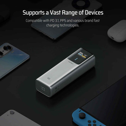 CUKTECH 10 Power Bank 10000mAh 150W - CCC Certified Ultra-Fast Charging for Laptops and Phones