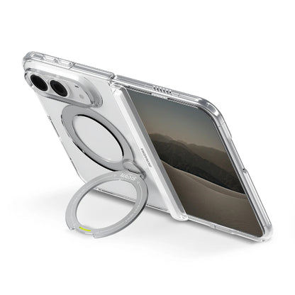Skinarma Saido XE Magnetic Case for iPhone Duo with Full Hinge Protection and Rotating Metallic Stand
