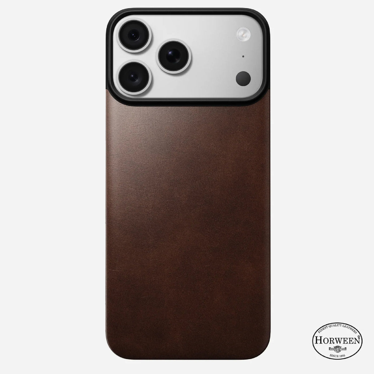 Nomad Magnetic Leather Back Horween Leather Case for iPhone 18 Pro Max / 18 Pro / 17 Pro Max / 17 Pro