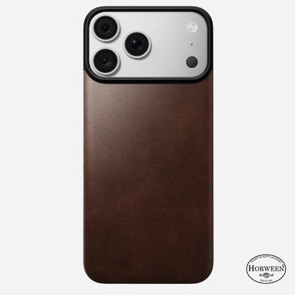Nomad Magnetic Leather Back Horween Leather Case for iPhone 18 Pro Max / 18 Pro / 17 Pro Max / 17 Pro