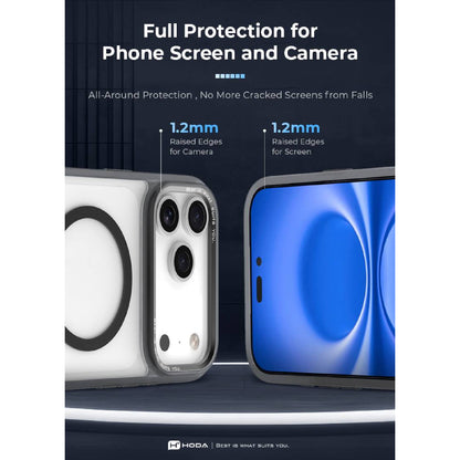 Hoda ROUGH Military Standard Magnetic Case for iPhone 18 Pro Max / 18 Pro / 17 Pro Max / 17 Pro with Camera Control Buttons