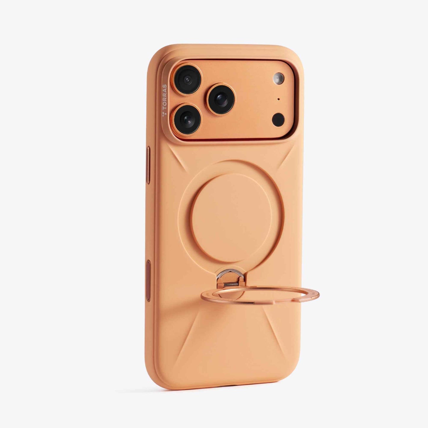 TORRAS Ostand Q3 Silicone Case for iPhone 17 Pro Max / 17 Pro - 360 Pivot Rotation Angle