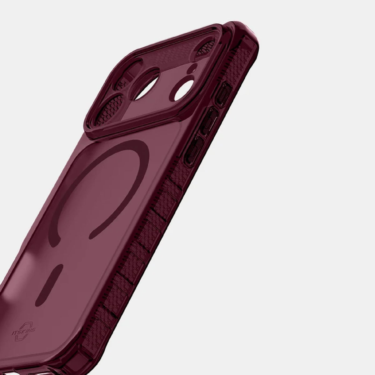 ITSKINS HYBRID R VAPOR Magnetic Case for iPhone 18 Pro Max / 18 Pro / 17 Pro Max / 17 Pro -  Fingerprint-Resistant Frosted Back