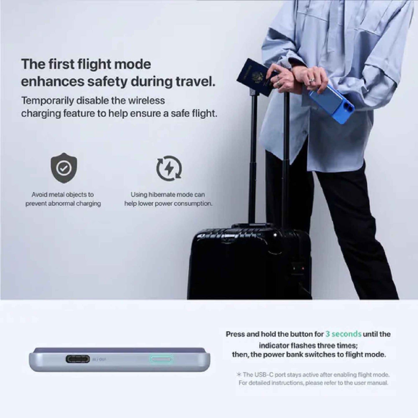 ADAM Elements VIONTA L5 / L10 ( 5,000mAh / 10,000mAh ) Ultra Slim Magnetic Wireless Power Bank CCC Certified