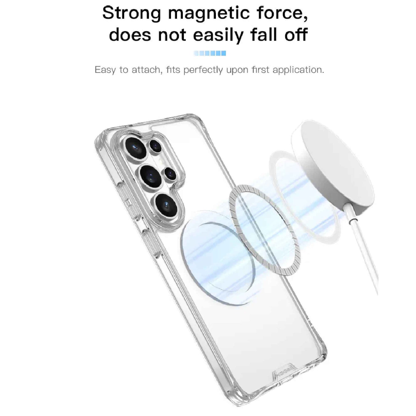 Hoda Crystal Pro Magnet Glass Case for Samsung Galaxy S26 Ultra - Military Standard Protection