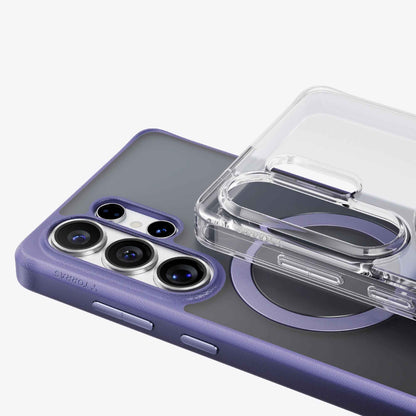 TORRAS Ostand Q3 Spin for Samsung Galaxy S26 Ultra - Magnetic Case with 360 Pivot Rotation Angle