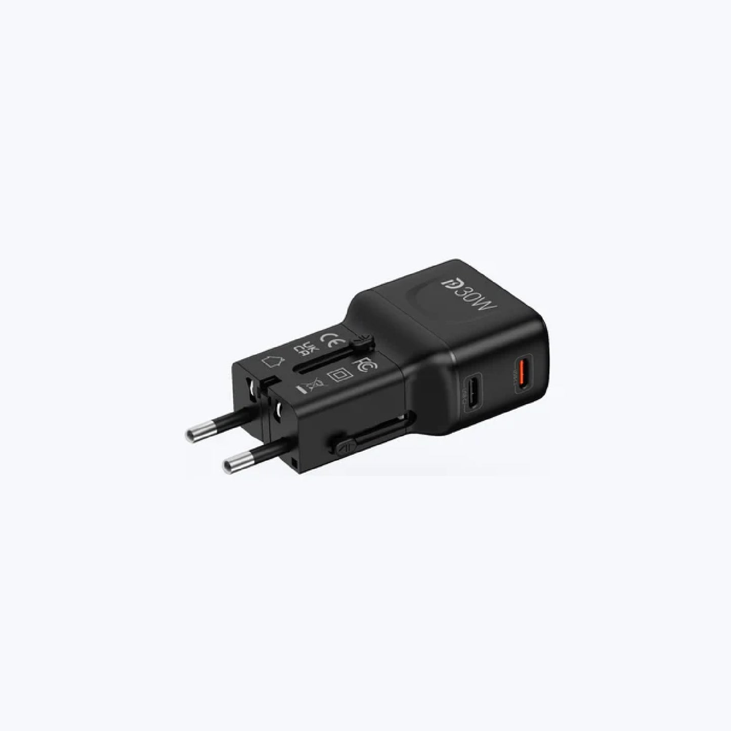MAZER Infinite Travel Pocket PD 30W Universal Travel Charger 2 USB-C Ports