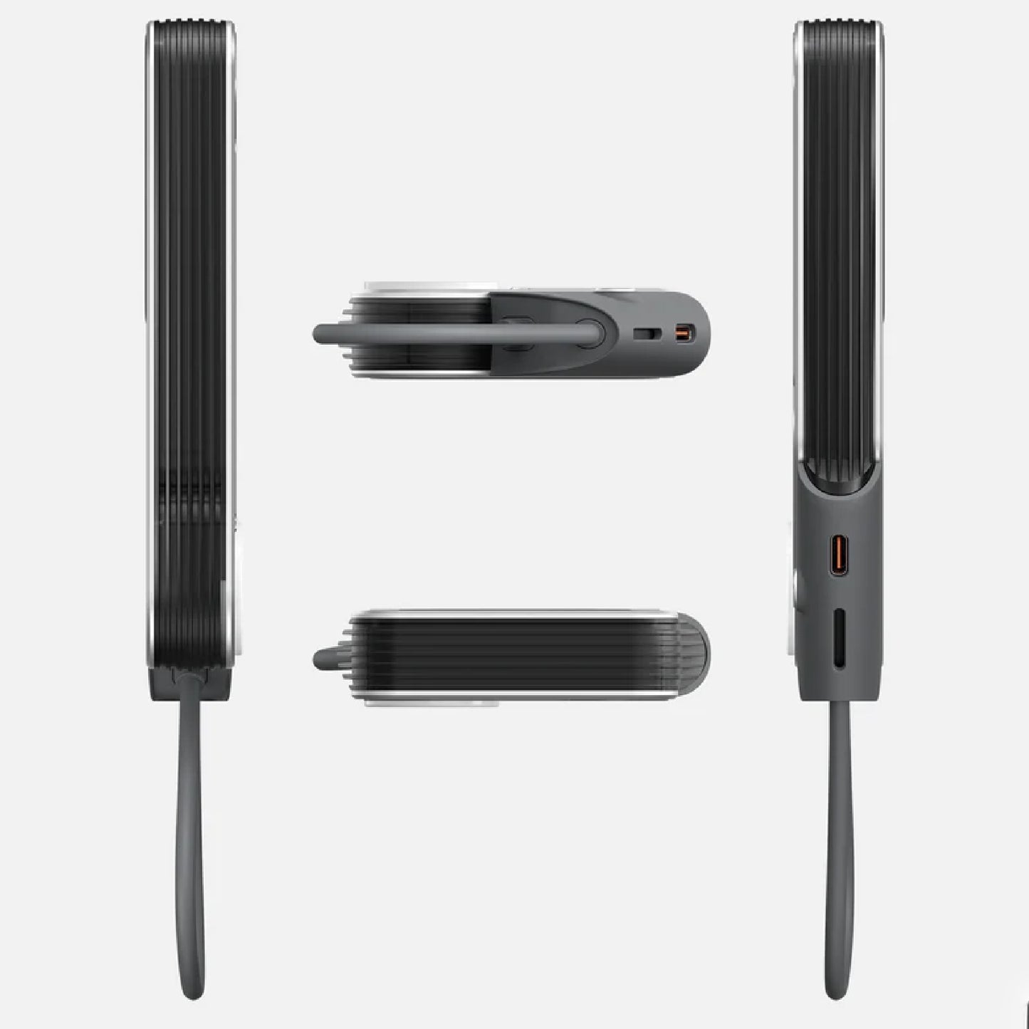 AULUMU M10 10000mAh Multi-Charging Dual-Mag Power Bank with Built-in Type C Cable