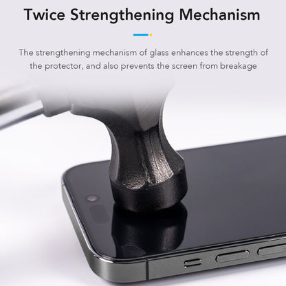 Hoda 2.5D Clear ( Case-Friendly ) Tempered Glass Screen Protector with Lens Base for iPhone Duo ( Front Screen Only )
