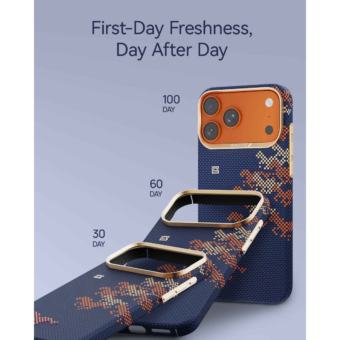 Raptic Aramid Skin Case for iPhone 17 Pro Max Magsafe Compatible