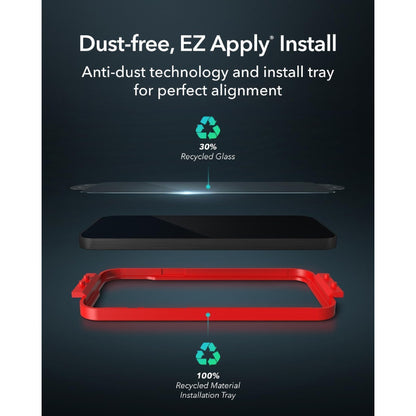 ZAGG Glass Plus Screen Protector for Samsung Galaxy A15 / A25 / A35 / A55 - 3X Shatter Resistance with EZ Apply Frame