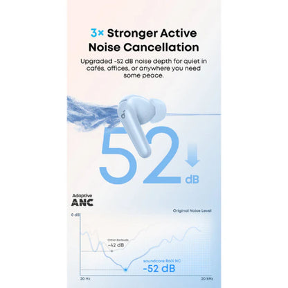 SOUNDCORE R60i By Anker with ANC Adaptive Noise Cancelling Wireless Earbuds Up to 50H Playtime