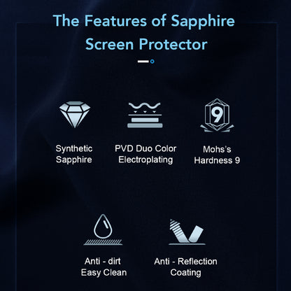 Hoda Sapphire Lens Protector ( Stainless Steel ) + Lens Base ( Glass ) for iPhone 17 Pro Max / 17 Pro