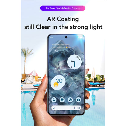 Hoda Anti-Reflection Tempered Glass Screen Protector for Samsung Galaxy Z Flip 8 (Front Screen) Case Friendly