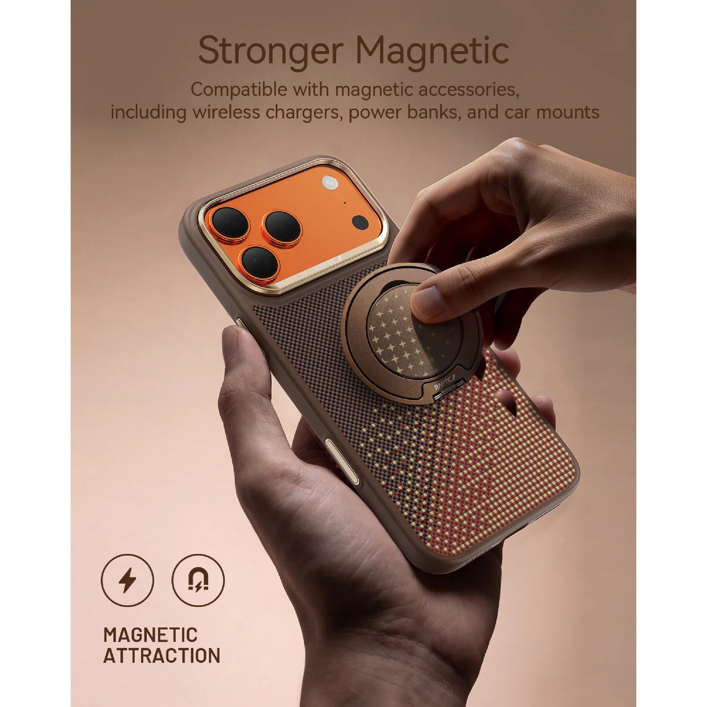 Raptic Aramid Dual Ultra Case Serenity Series for iPhone 17 Pro Max - Aerospace-Grade Aramid Strength