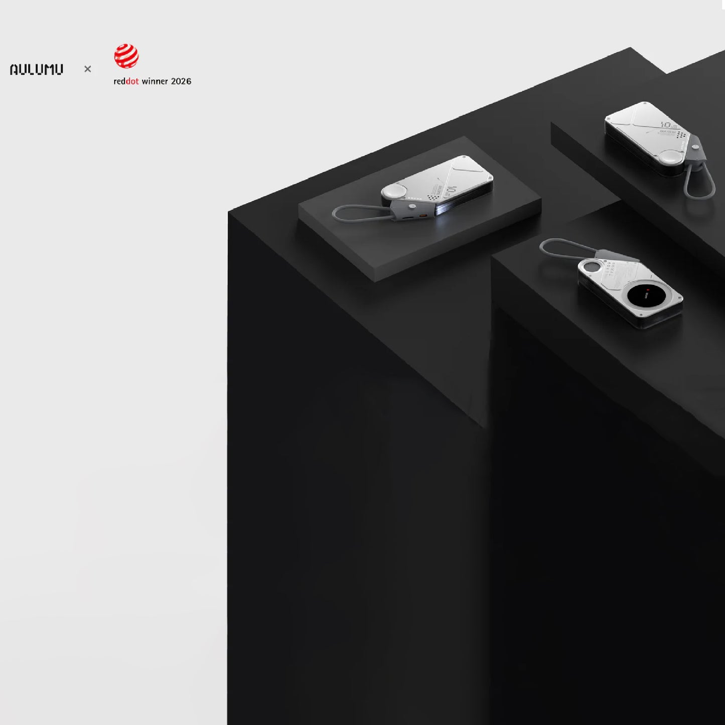 AULUMU M10 10000mAh Multi-Charging Dual-Mag Power Bank with Built-in Type C Cable