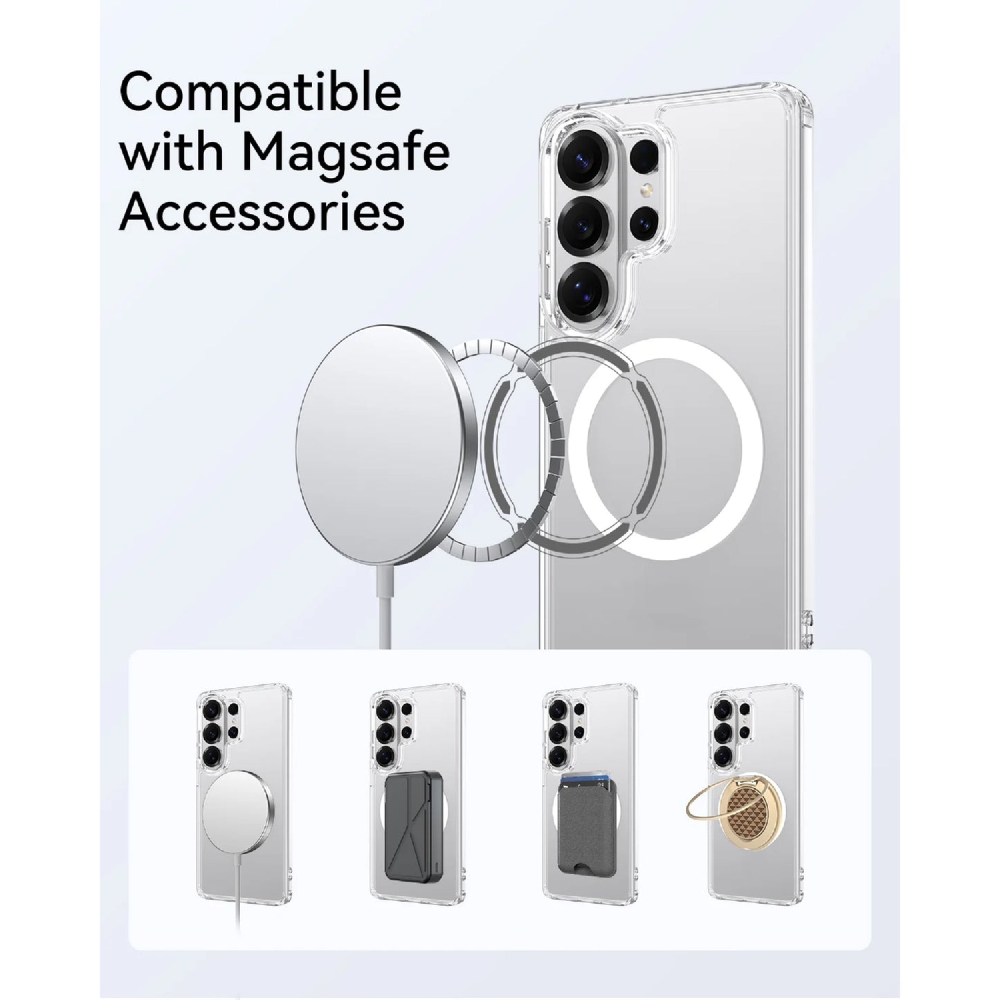 Raptic Air Clear Magnetic Phone Case for Samsung Galaxy S26 Ultra
