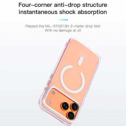 Hoda Crystal Ultra Magnetic Glass Case for iPhone 18 Pro Max / 18 Pro / 17 Pro Max / 17 Pro