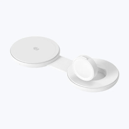 MAZER MagPad Duo2 Qi2.2 Certified 25W 2-in-1 Foldable Wireless Charging Pad with 1M USB-C Cable Included