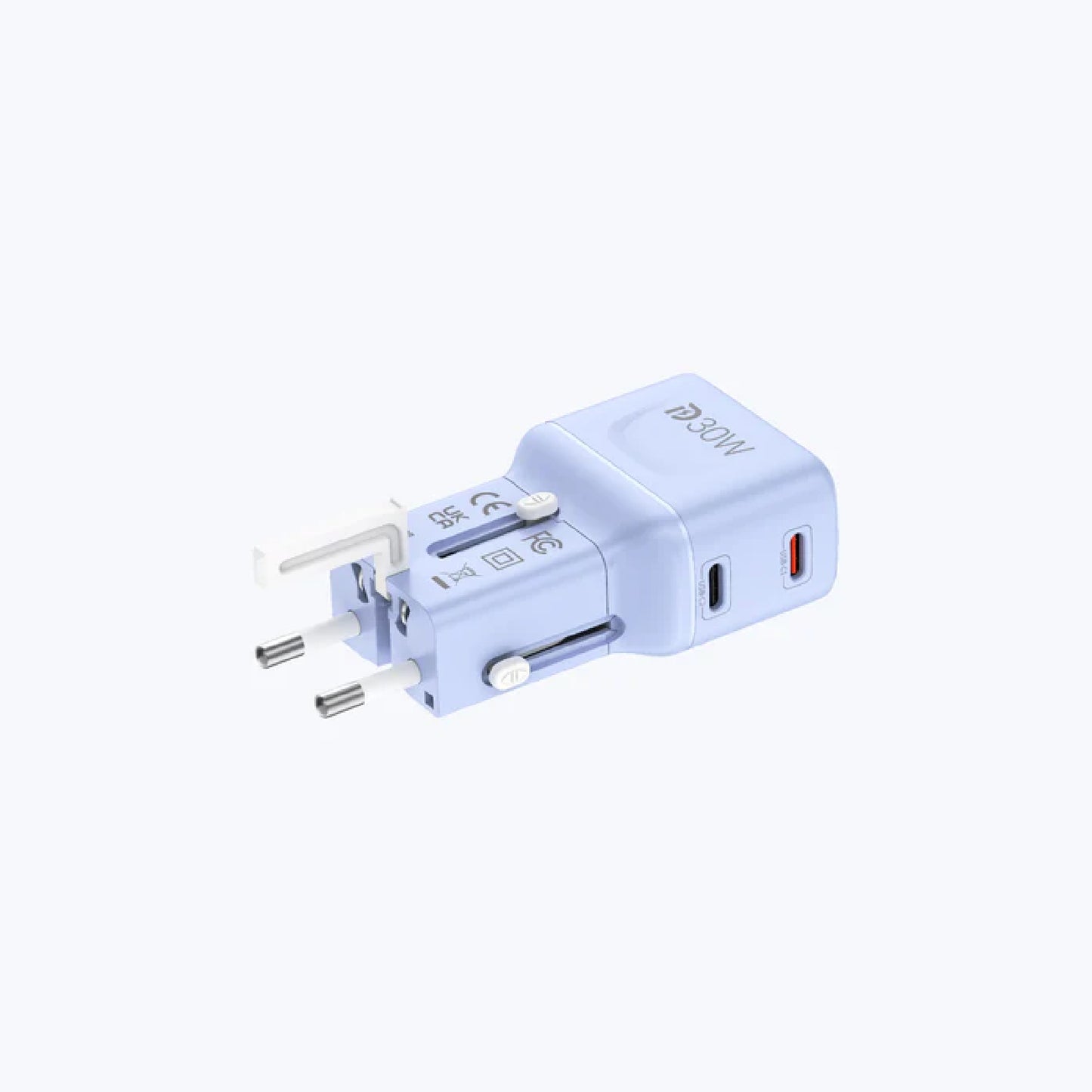 MAZER Infinite Travel Pocket PD 30W Universal Travel Charger 2 USB-C Ports