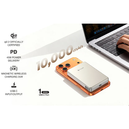 MAZER MagAir 31 CCC Certified & Qi2 25W Magnetic Power Bank 10000mAh