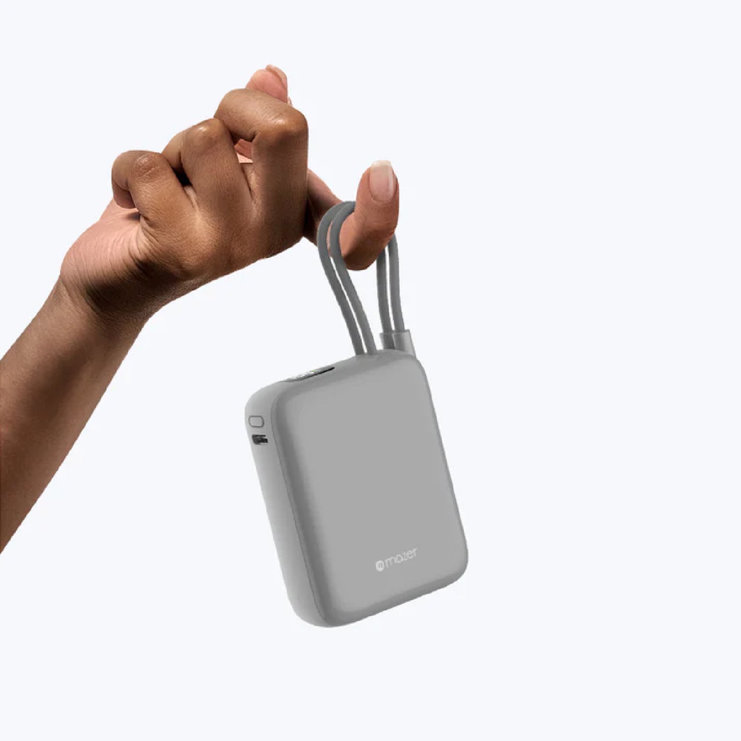 MAZER PowerCharge Nano Duo 10,000mAh PD35W Power Bank with Built-in Dual USB-C Cables CCC Certified