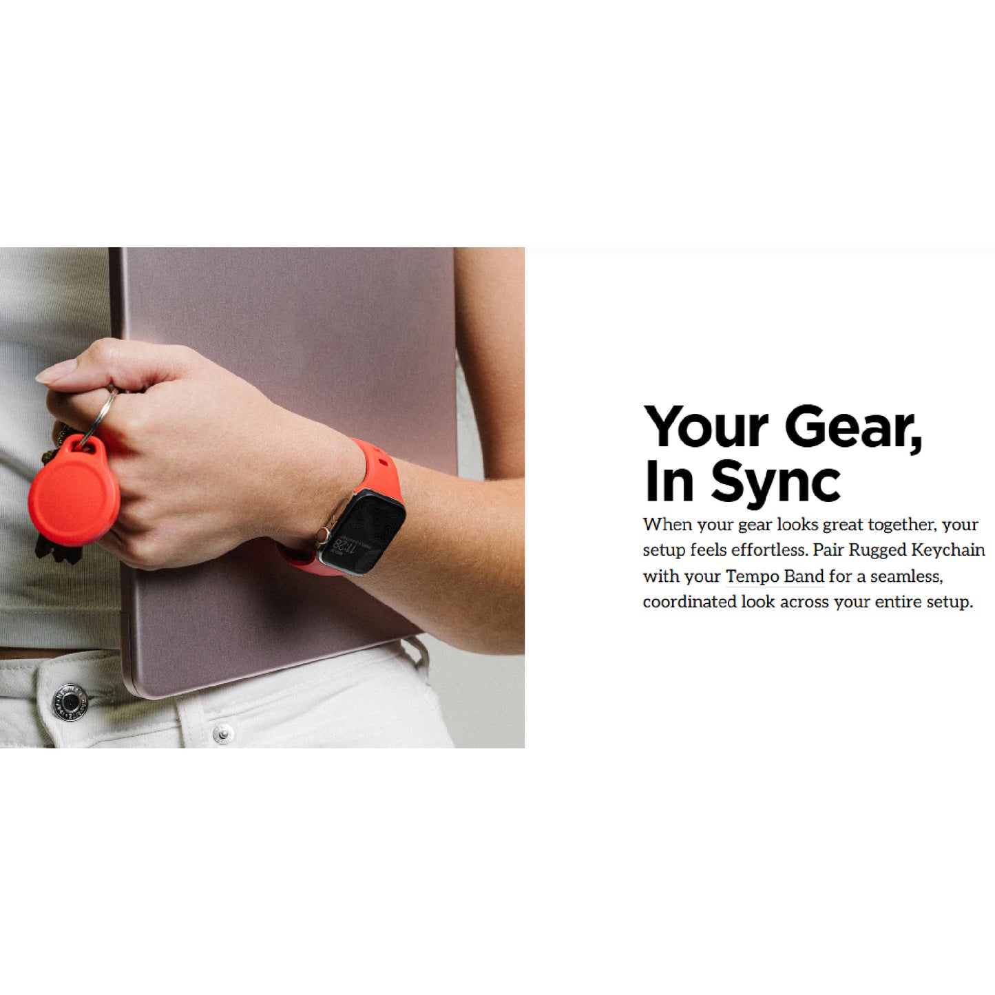 Nomad Rugged Keychain for AirTag