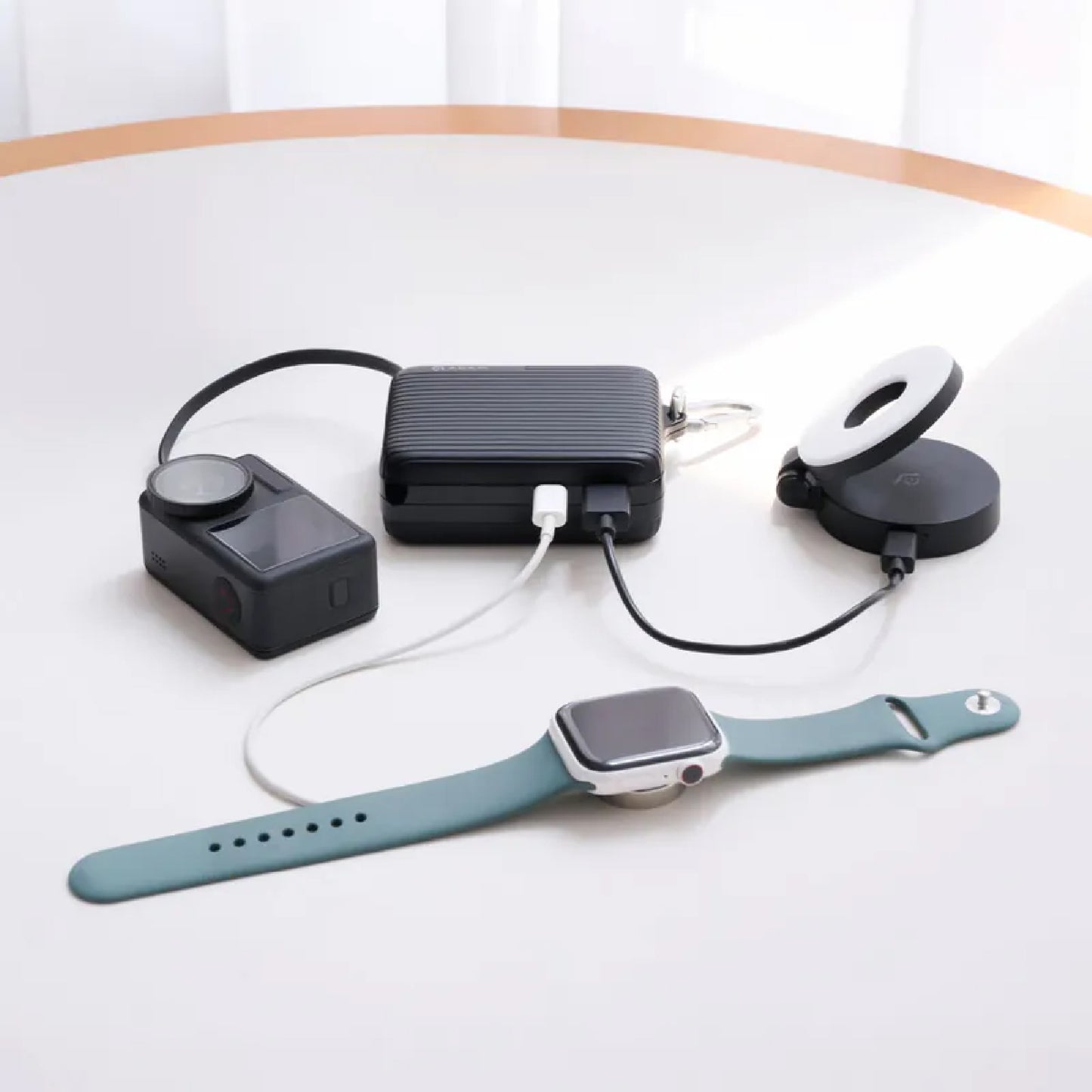ADAM Elements VIONTA T1 10,000mAh Travel Power Bank with Built-In Cable CCC Certified