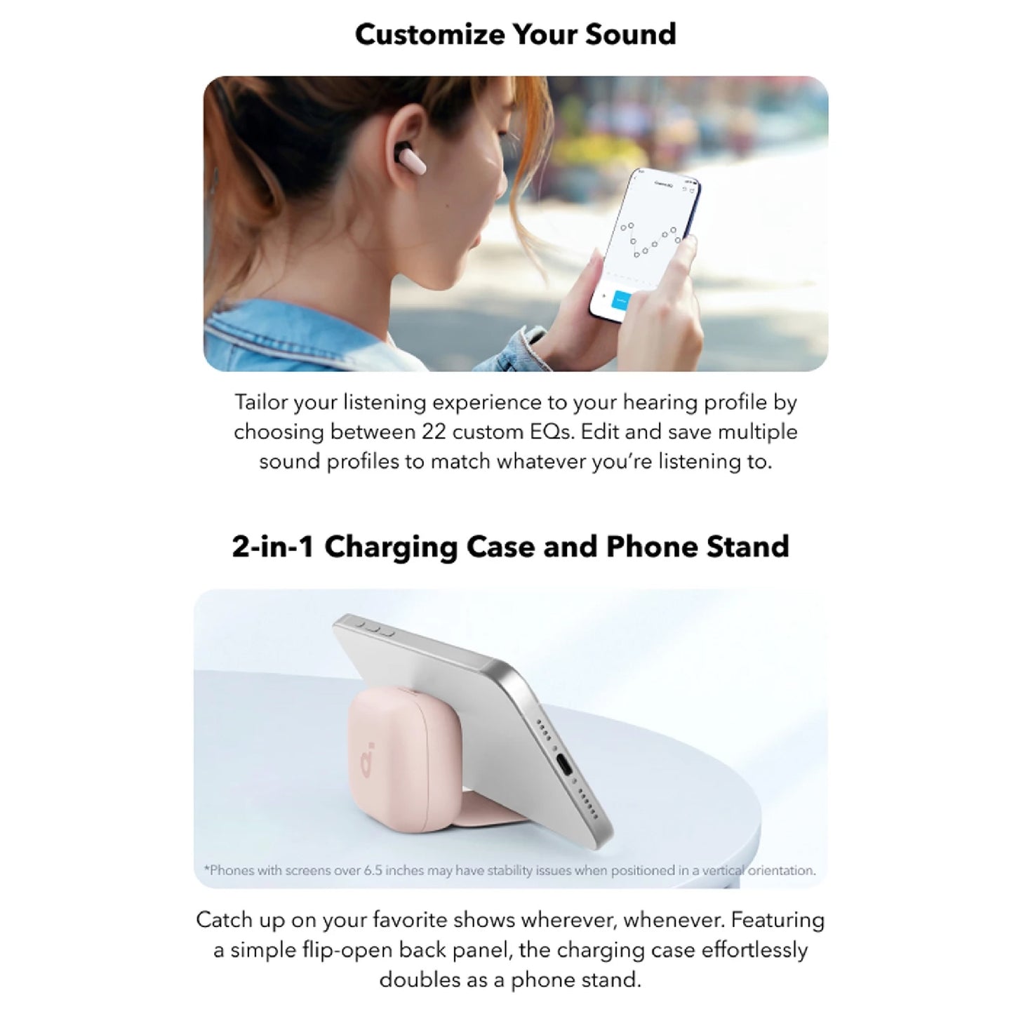 SOUNDCORE R50I NC By Anker Noise Cancelling Wireless Bluetooth Earbuds