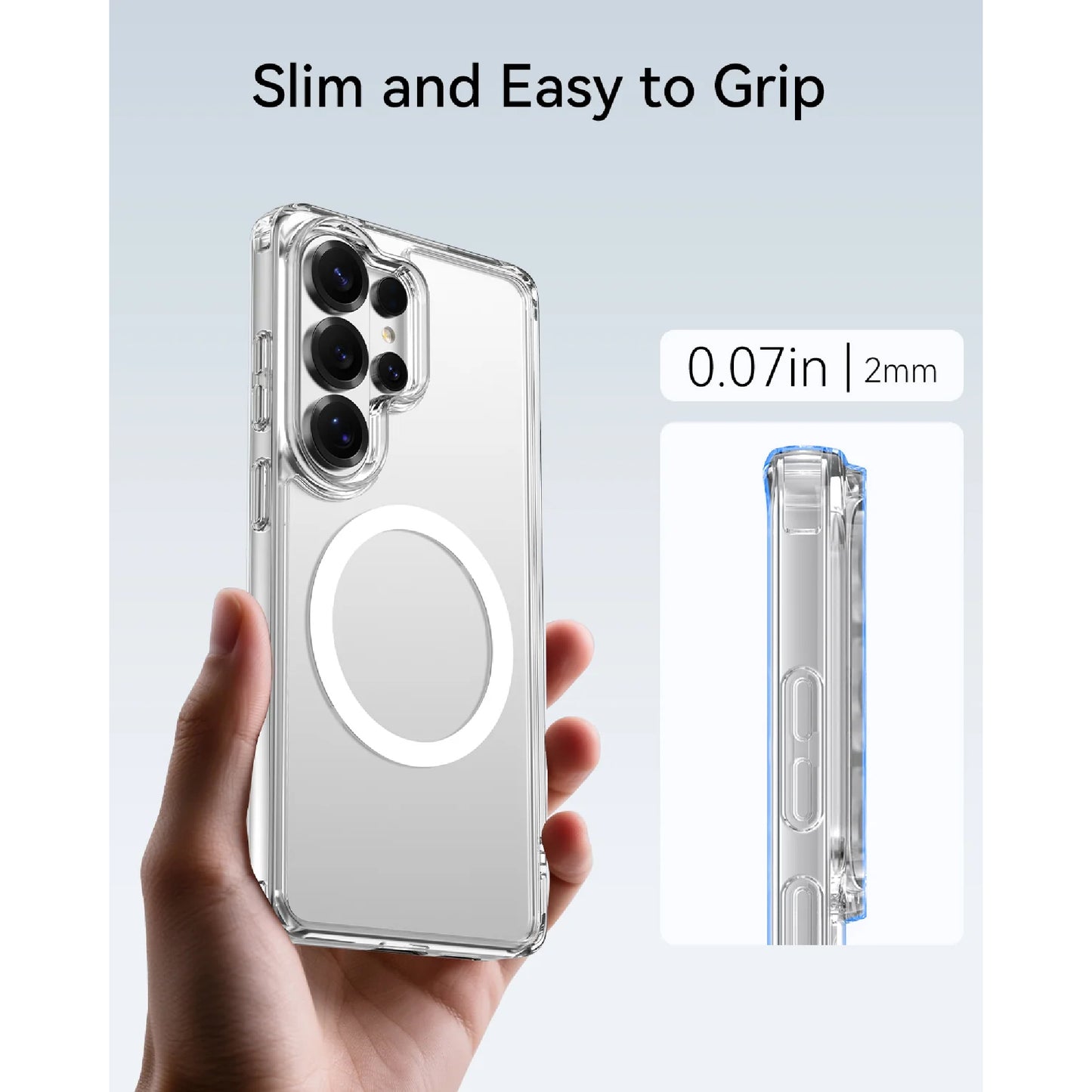 Raptic Air Clear Magnetic Phone Case for Samsung Galaxy S26 Ultra