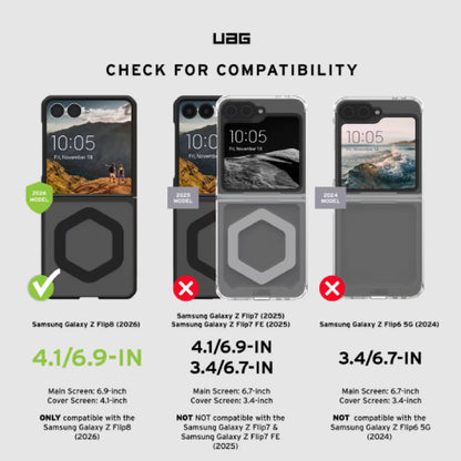 UAG Mouve Case for Samsung Galaxy Z Flip8 Magnetic Case Military Drop Protection