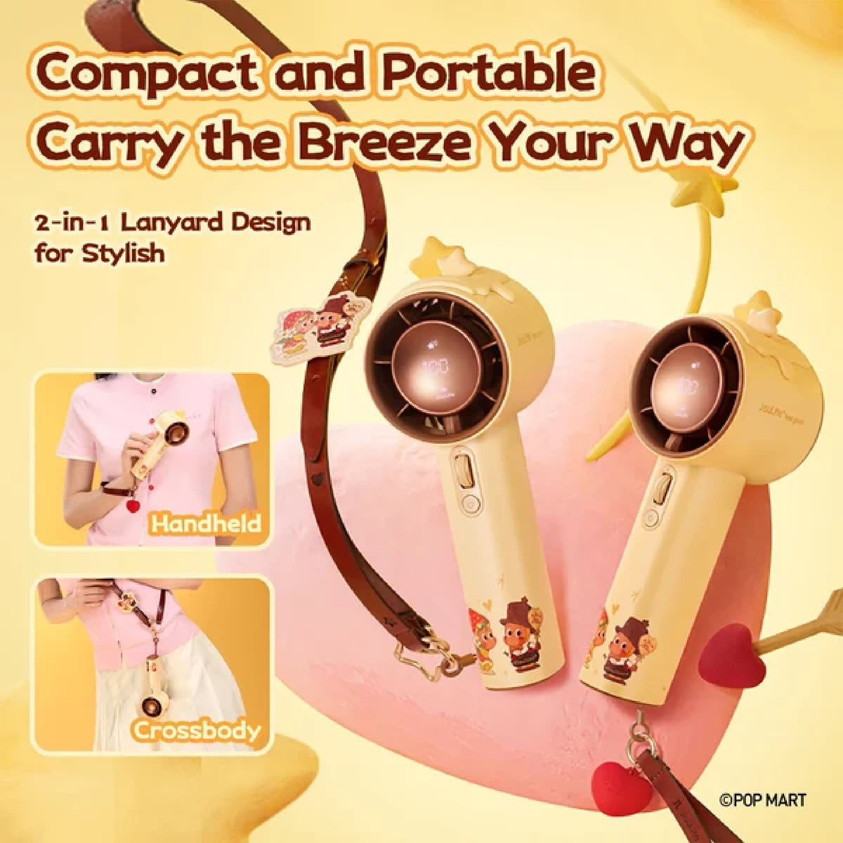 Jisulife x POP MART TWINKLE TWINKLE Handheld Fan Pro1 S Gift Box 5000mAh 9m/s High-Speed Airflow