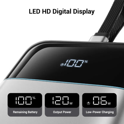 CUKTECH 25 Power Bank SE 25000mAh 120W Built-in Type-C Cable Screen Display CCC Certified