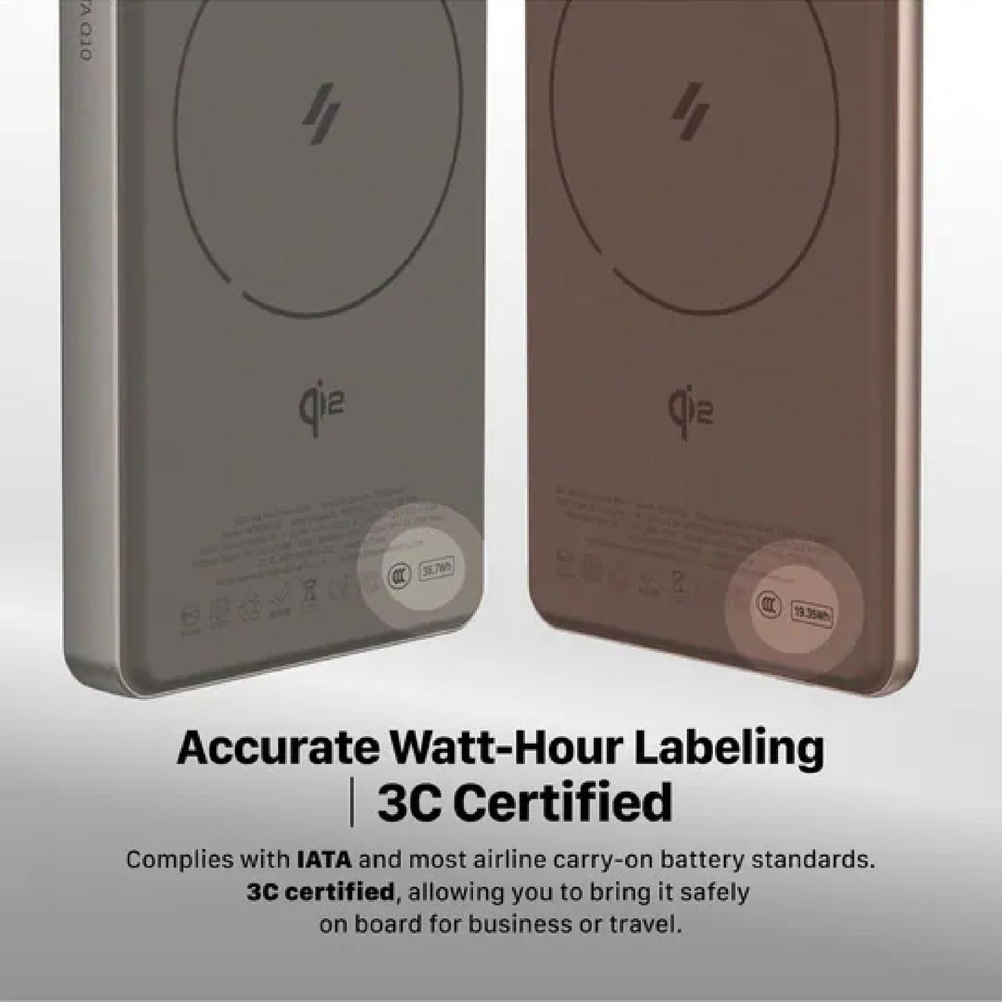 ADAM Elements VIONTA Q5 / Q10 ( 5,000mAh / 10,000mAh ) Qi2 Ultra Slim Magnetic Wireless Power Bank CCC Certified