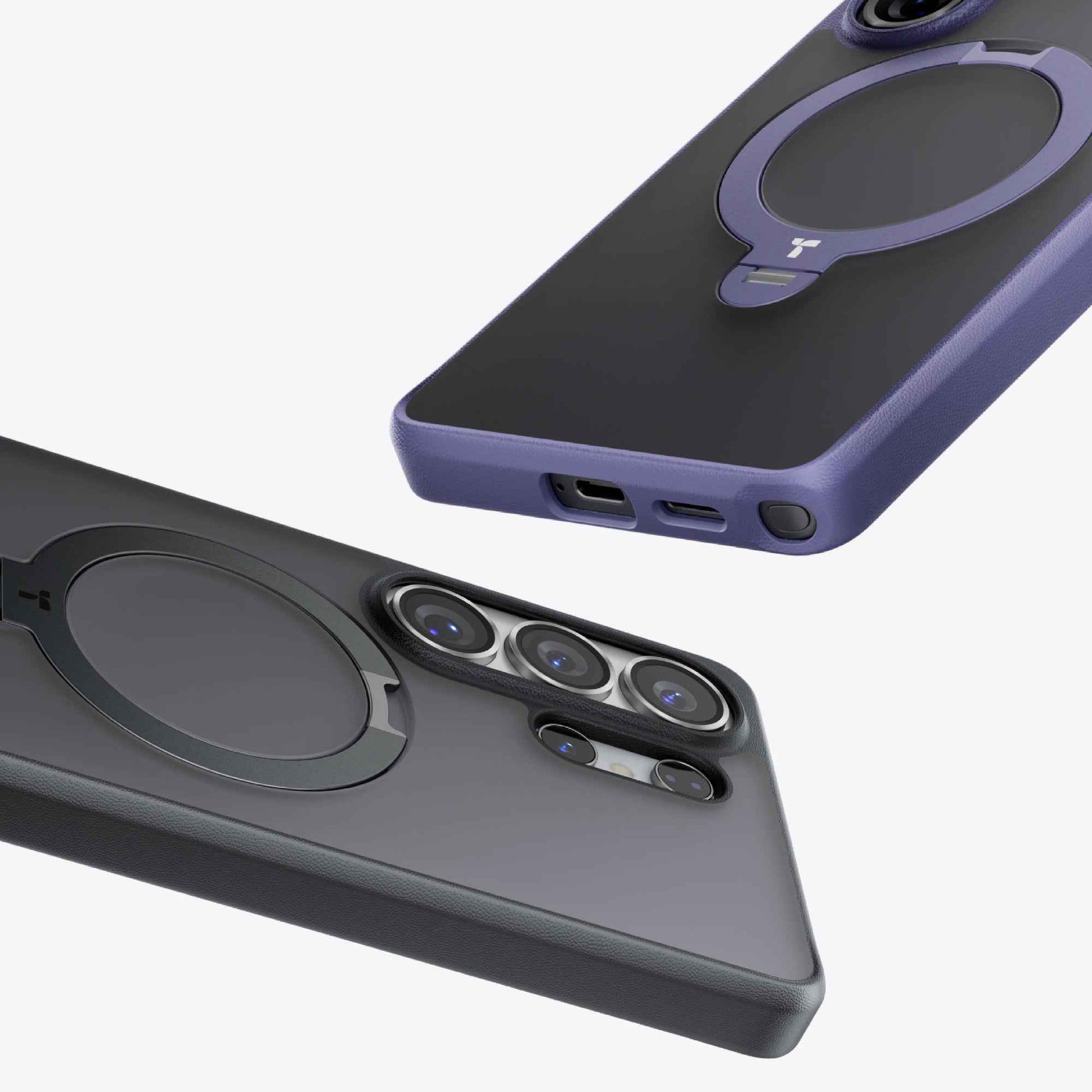 TORRAS Ostand Q3 Spin for Samsung Galaxy S26 Ultra - Magnetic Case with 360 Pivot Rotation Angle