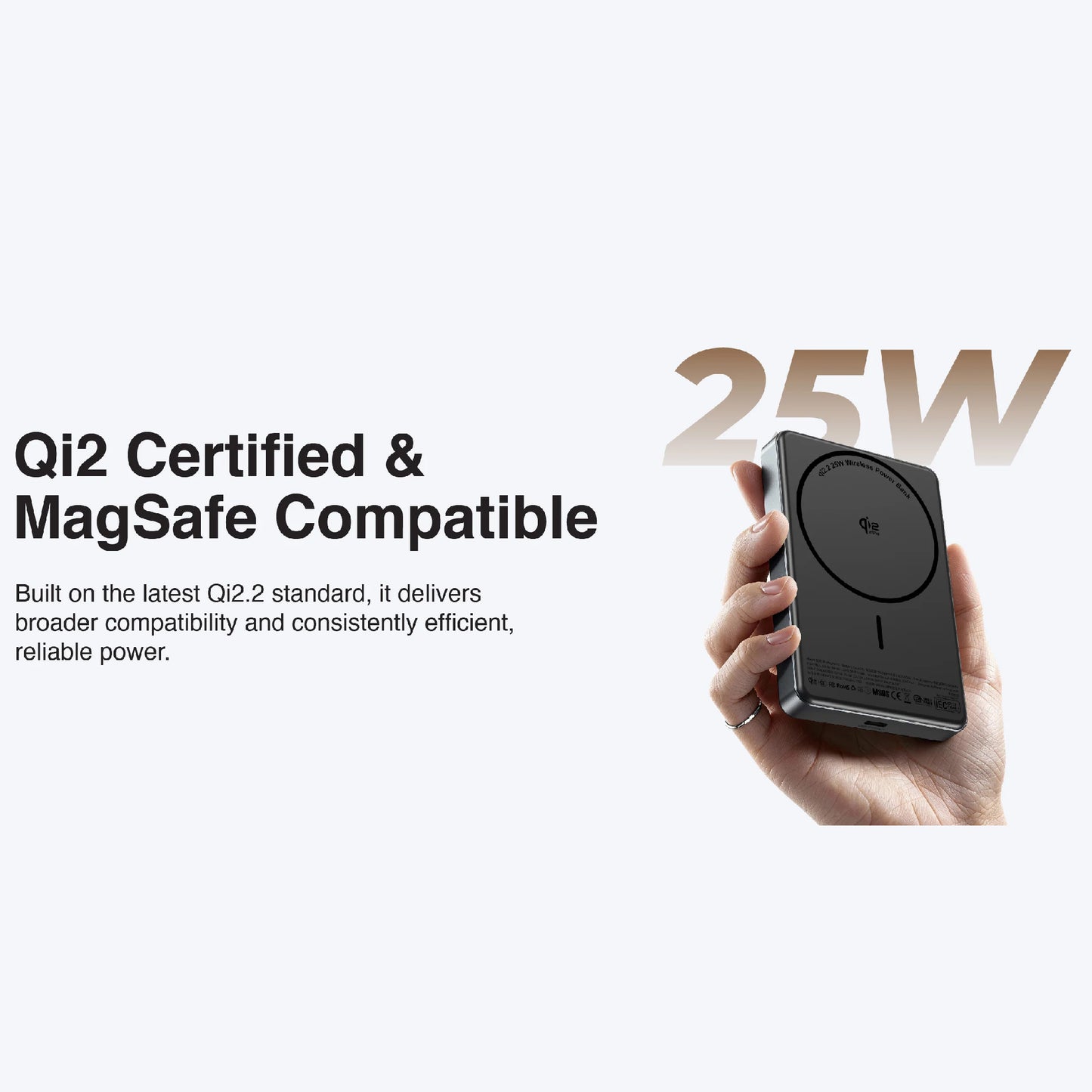 MAZER MagAir 31 CCC Certified & Qi2 25W Magnetic Power Bank 10000mAh