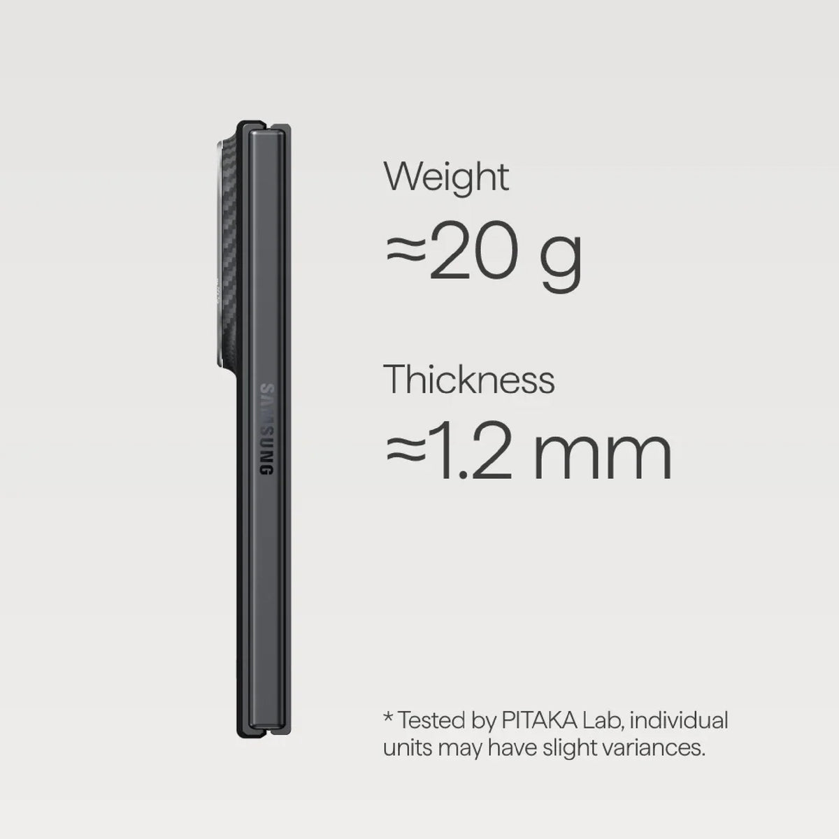 PITAKA Edge Case for Samsung Galaxy Z Fold 8 Magsafe Compatible