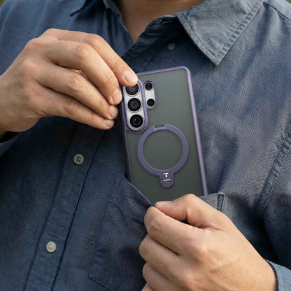 TORRAS Ostand Q3 Spin for Samsung Galaxy S26 Ultra - Magnetic Case with 360 Pivot Rotation Angle