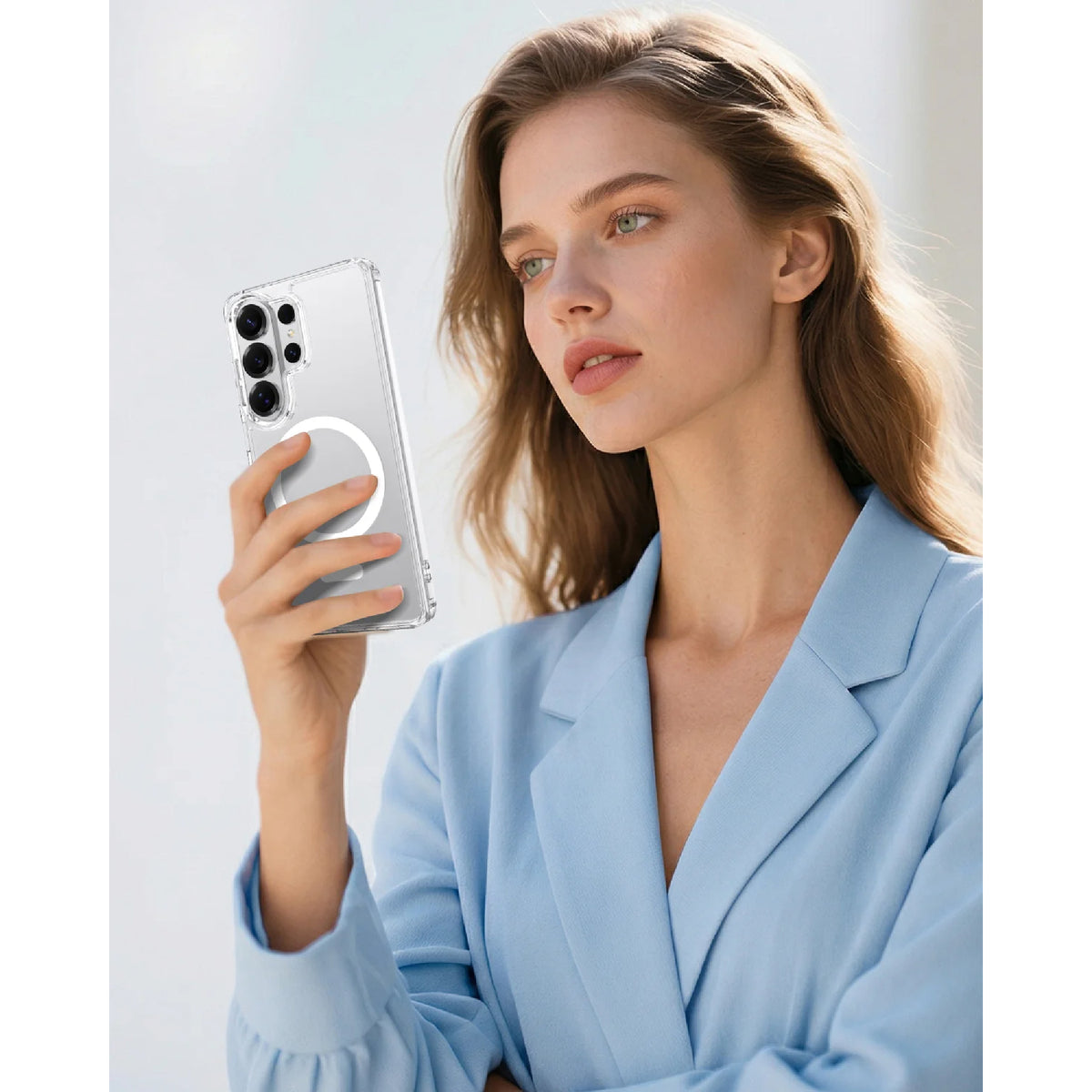 Raptic Air Clear Magnetic Phone Case for Samsung Galaxy S26 Ultra